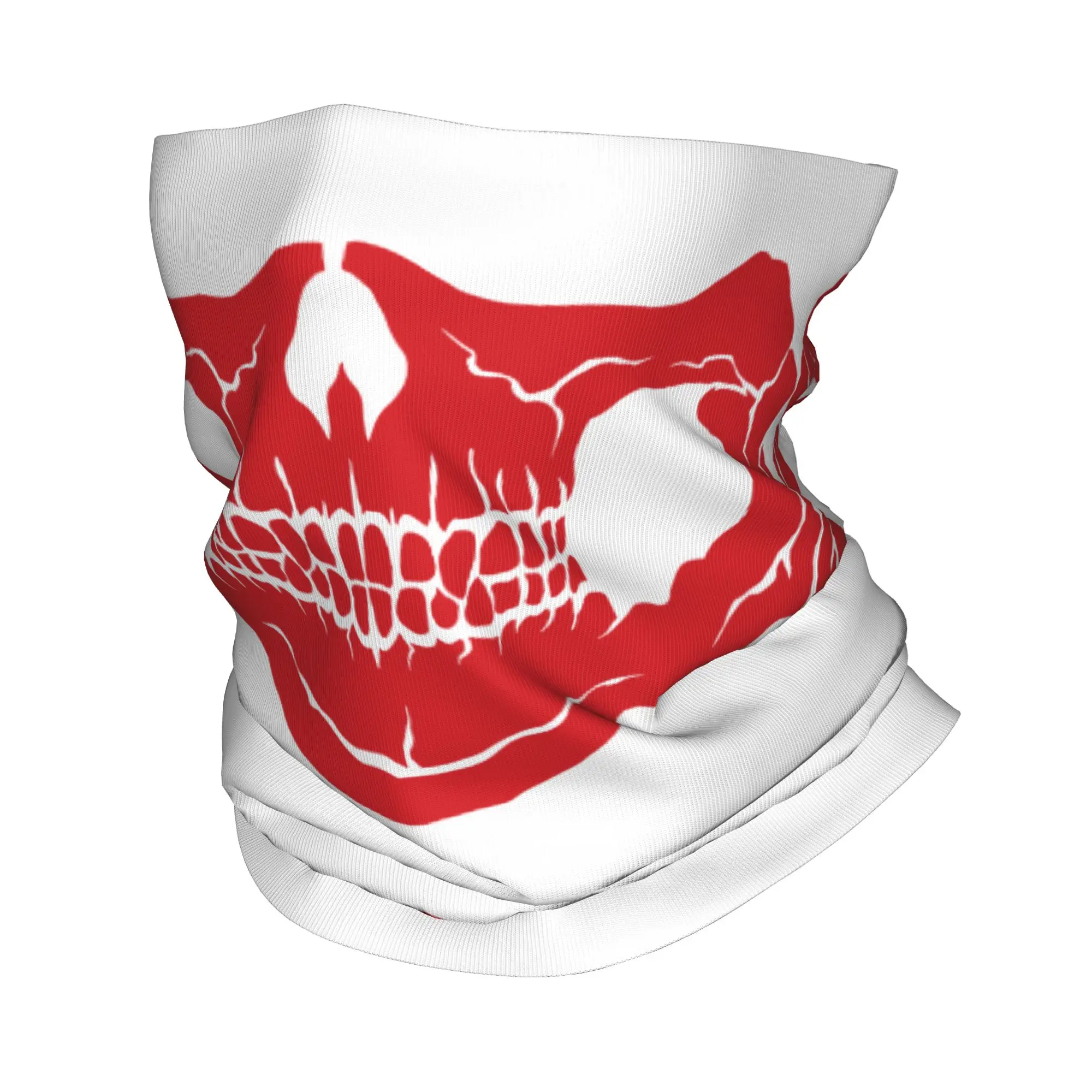Neck Warmer Tube - ผ้าพันคอ/ผ้าคลุมหน้าแบบใหม่ลายหัวกะโหลกฮาโลวีนสำหรับฤดูหนาว เหมาะสำหรับผู้ชายและผู้หญิง ใช้สำหรับเล่นสกี แคมป์ปิ้ง หรือเป็นผ้าพันคอแบบทูบ