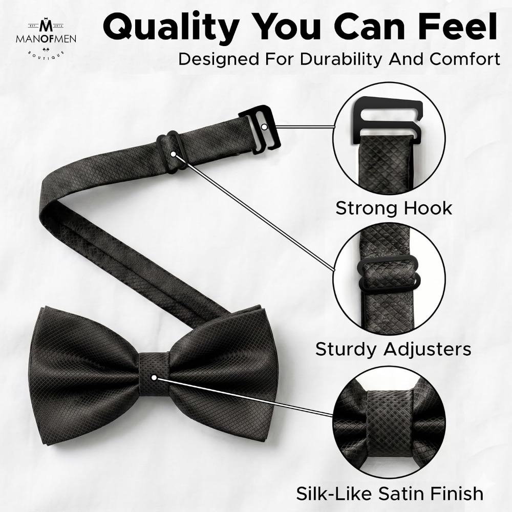 โบว์ไทโพลีเอสเตอร์แบบผูกสำเร็จ - Bow Tie Pre Tied บทวิจารณ์และราคา