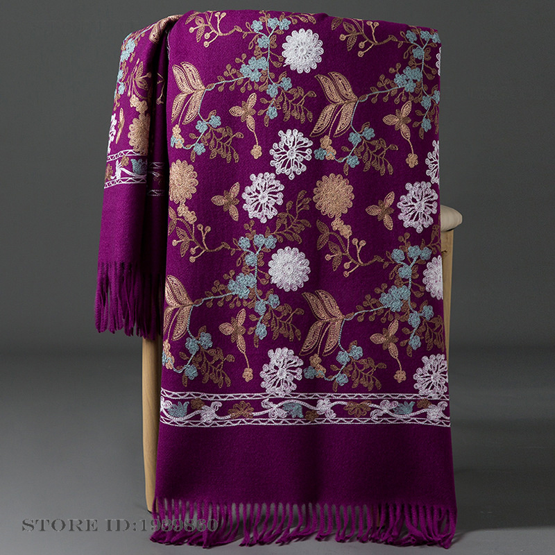 ผ้าพันคอแคชเมียร์พัชมีนาสำหรับ - Woven Scarf Blanket บทวิจารณ์และราคา