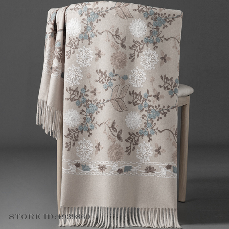 ผ้าพันคอแคชเมียร์พัชมีนาสำหรับ - Woven Scarf Blanket บทวิจารณ์และราคา