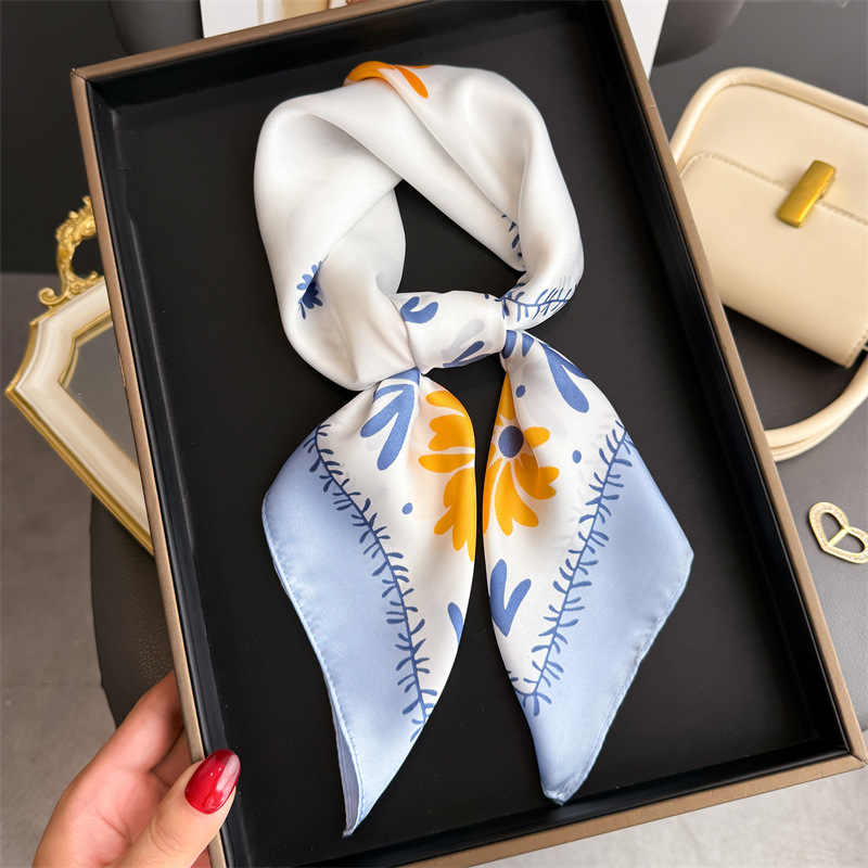 ผ้าพันคอไหมพิมพ์ลายแฟชั่นใหม่  - Silk Neck Scarf บทวิจารณ์และราคา
