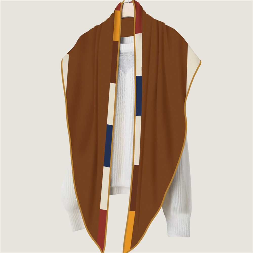สามเหลี่ยมผ้าพันคอผ้าไหมแคชเมี - Pashmina Wrap Large บทวิจารณ์และราคา