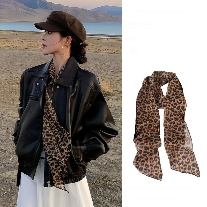 ผ้าพันคอไหมลายจุดและลายดอกไม้  - Ascot Neck Scarf บทวิจารณ์และราคา