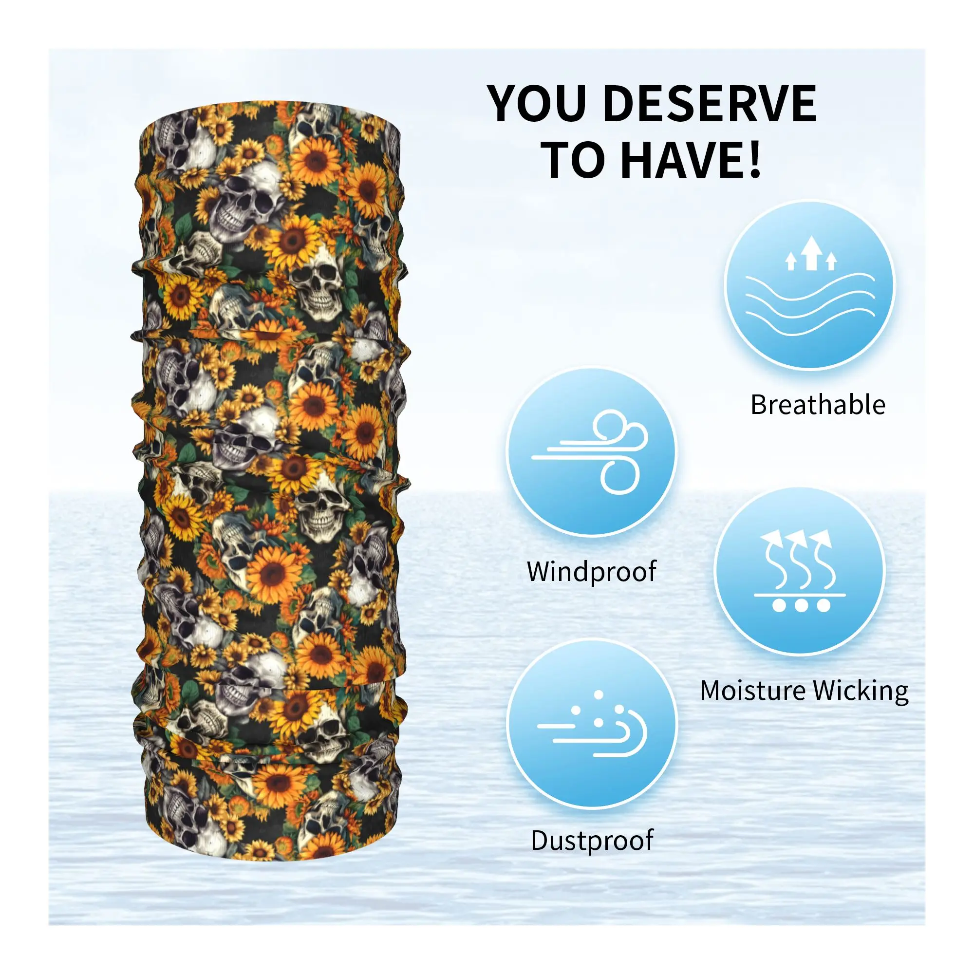 ผ้าพันคอแบบทูบกันหนาวลายดอกทาน - Neck Warmer Tube บทวิจารณ์และราคา