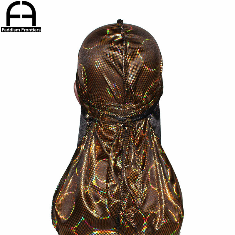 ใหม่ผู้ชายประกาย Silky Durags  - Bandana Doo Rag บทวิจารณ์และราคา