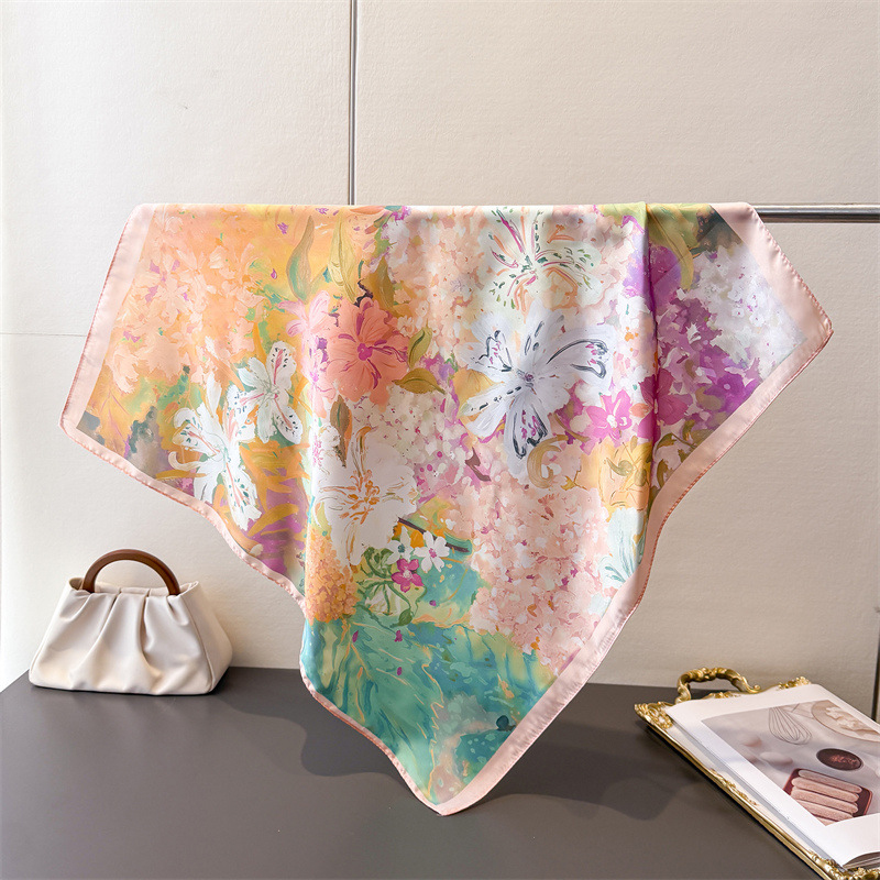 ผ้าพันคอไหมสี่เหลี่ยมขนาด 70*7 - Ascot Neck Scarf บทวิจารณ์และราคา