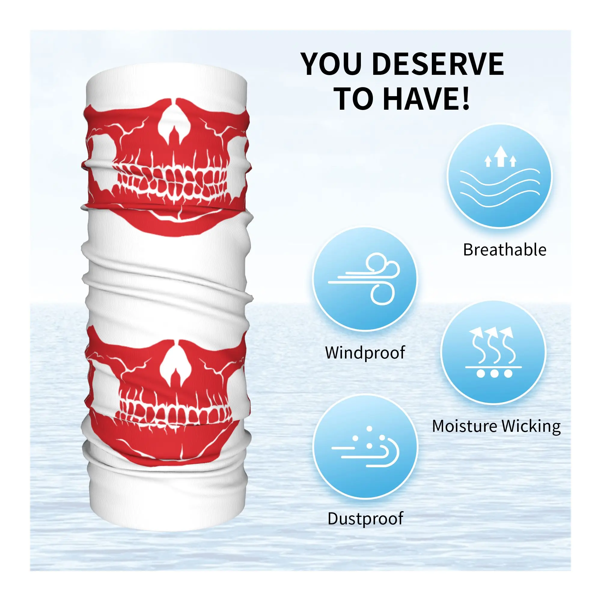 ผ้าพันคอ/ผ้าคลุมหน้าแบบใหม่ลาย - Neck Warmer Tube บทวิจารณ์และราคา