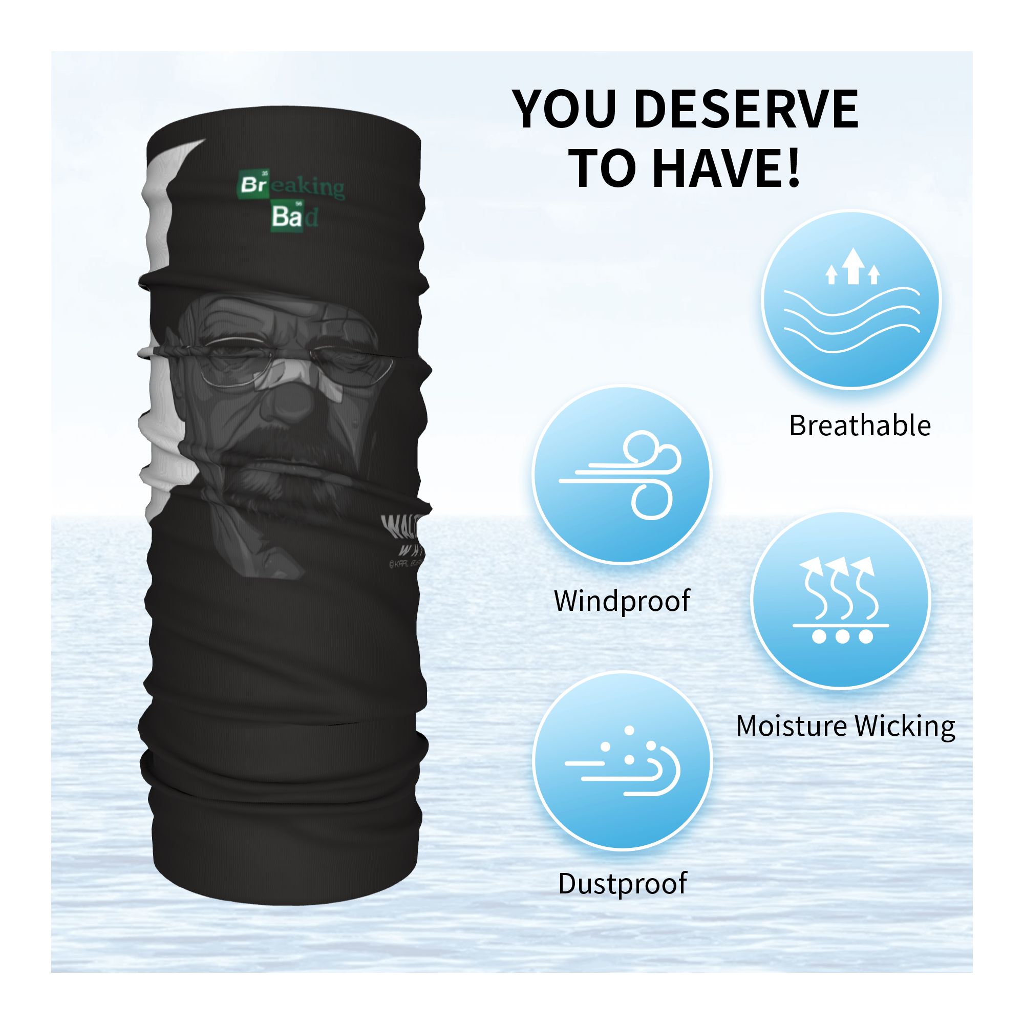 ที่คาดผมลาย Walter White จากซี - Neck Warmer Tube บทวิจารณ์และราคา