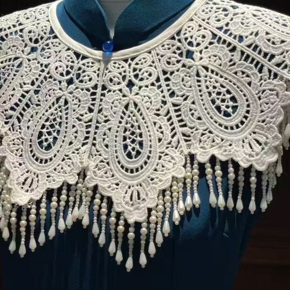 ผ้าคลุมไหล่กี่เพ้าผ้าโพลีเอสเต - Stole Wedding Shawl บทวิจารณ์และราคา